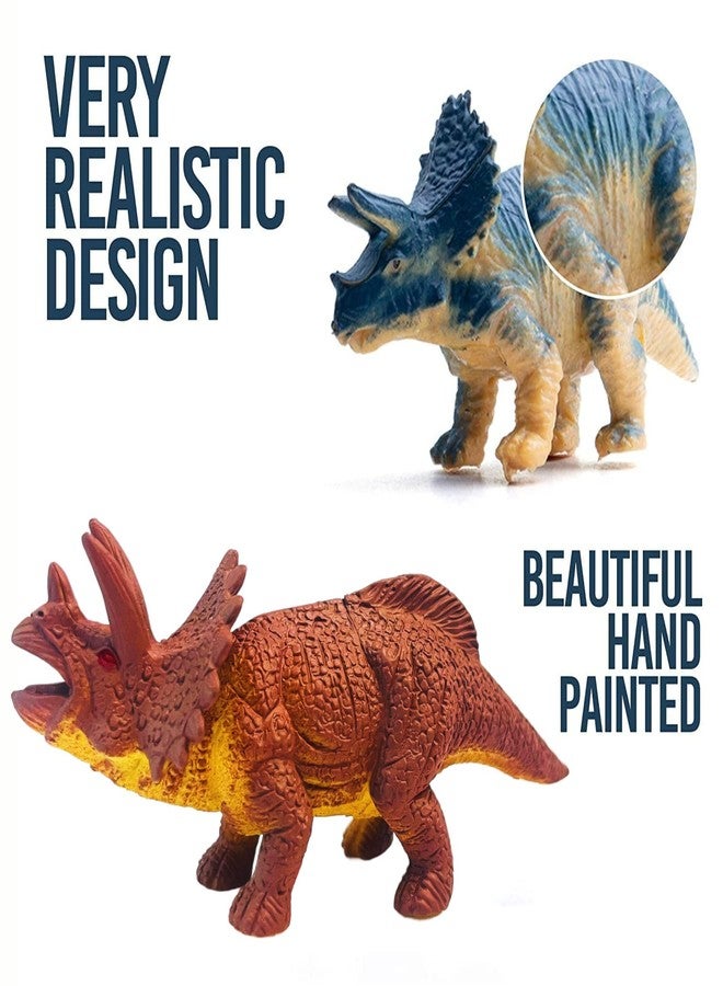 Mallexo Realistic Dragons Dinosaur Animal Toys for Kids 3+ Years | 6PCs Big Size Jurassic Park Dino Animals Figure Set | Birthday Gifts Safari Jungle Animals Dino Egg Toy Action Figurine (Dino 6) - Image 3